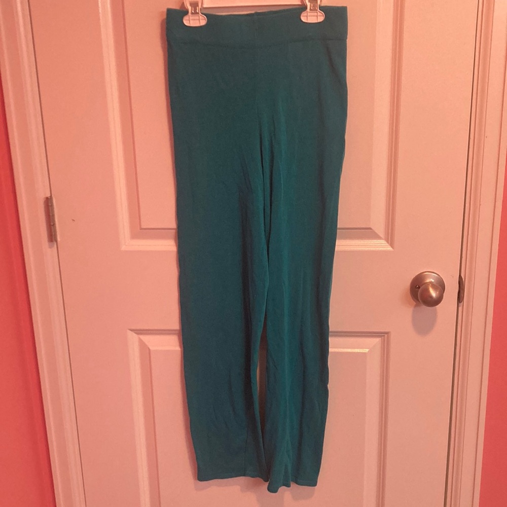 Zara teal woven pants. Size S